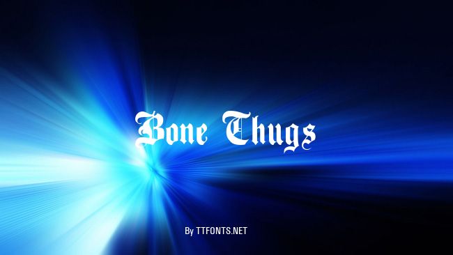 Bone Thugs example